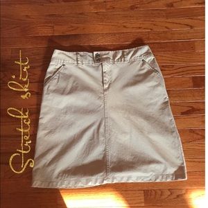 Liz Claiborne Tan stretch skirt